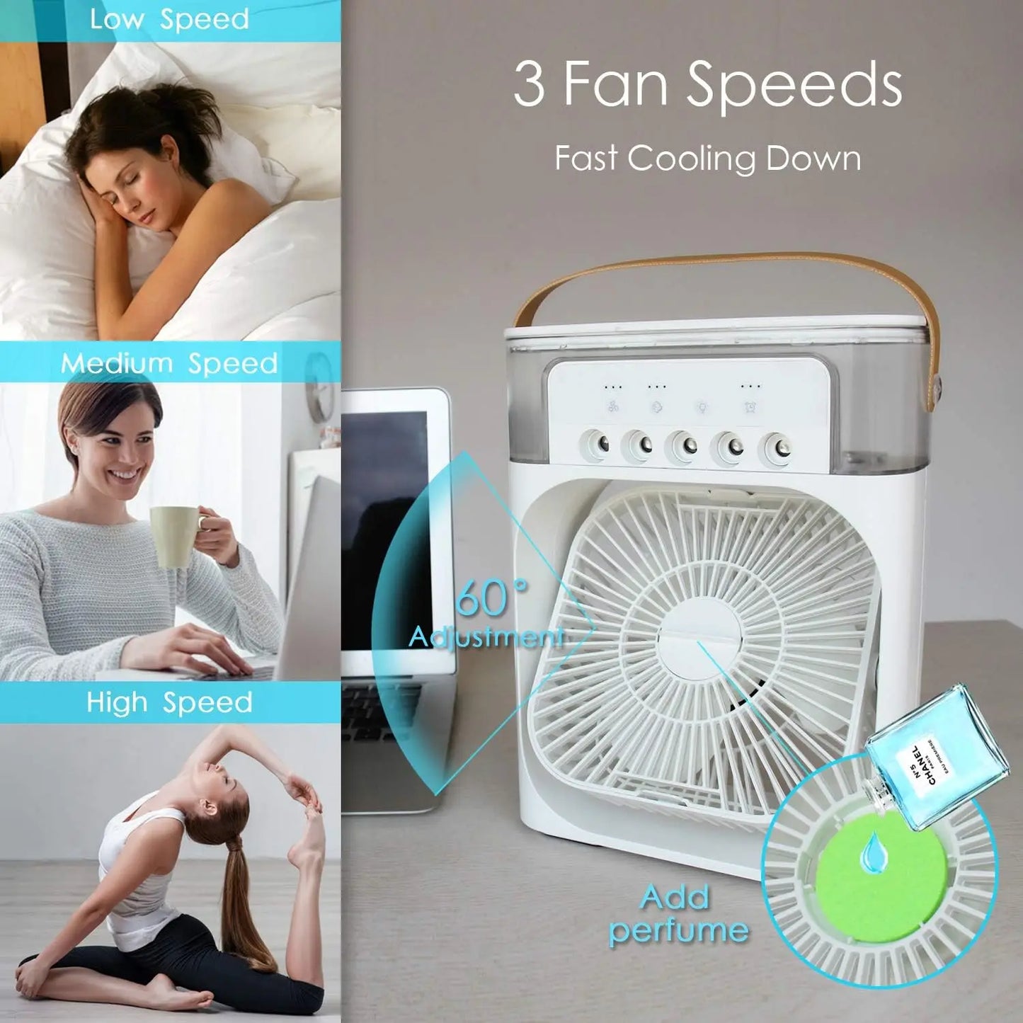 InstaBreeze™ Portable Cooling Humidifier Fan Spring/Summer Special ✨🧊